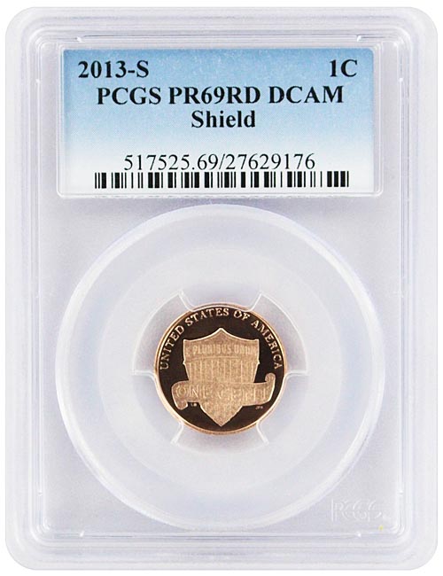 2016-S 1C Shield Lincoln Cent Proof penny