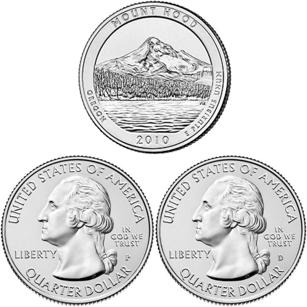 2010 Mount Hood National Forest Oregon National Park NP Quarters