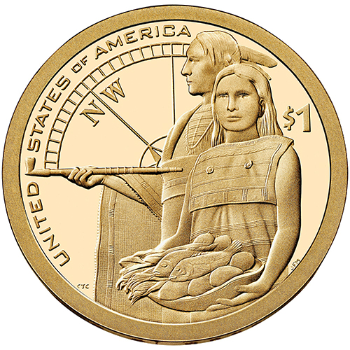 2012 P Sacagawea Native American Dollar – Choice BU From US Mint Roll – Golden Dollar