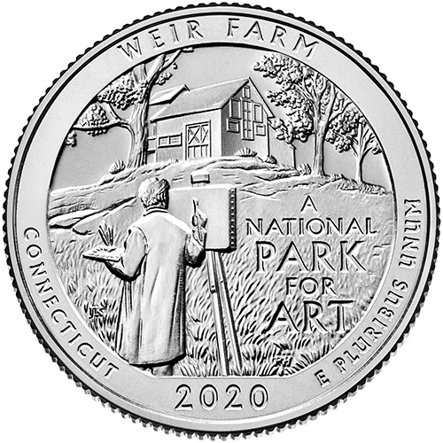 2020 Weir Farm Connecticut National Park NP Quarters
