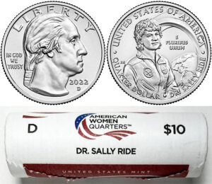 2022 - 25 D Mint American Women Quarter United States Mint Wrapped Rolls - photo 3