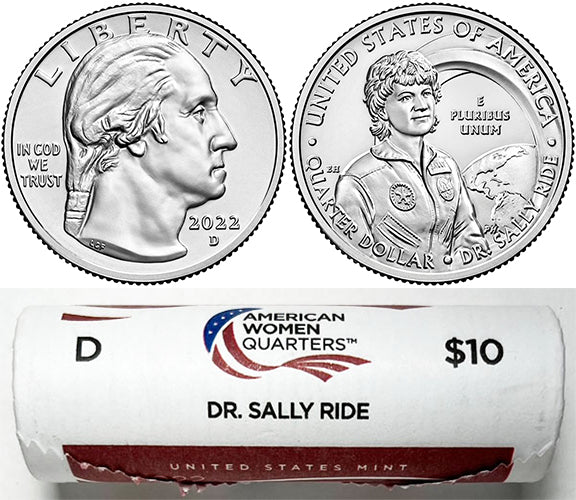 2022 - 25 D Mint American Women Quarter United States Mint Wrapped Rolls - photo 3