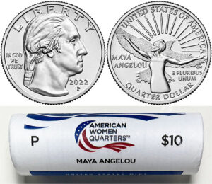 2022 - 25 P Mint American Women Quarter United States Mint Wrapped Rolls - photo 2