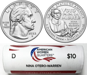 2022 - 25 D Mint American Women Quarter United States Mint Wrapped Rolls - photo 5