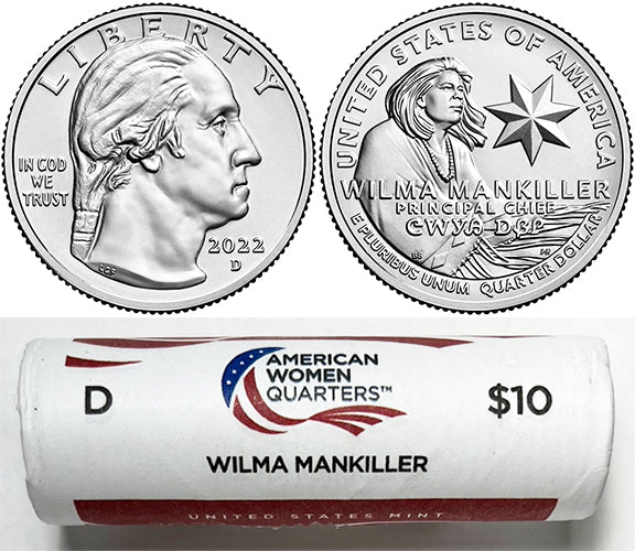 2022 - 25 D Mint American Women Quarter United States Mint Wrapped Rolls - photo 4