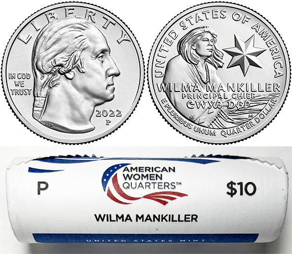 2022 - 25 P Mint American Women Quarter United States Mint Wrapped Rolls - photo 4