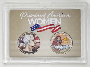 2022 Colorize, Gold Plated, Birth Year Sets, and Christmas Ornament American Women Quarter Wilma Mankiller - front