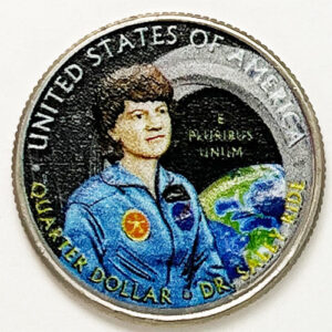 2022 Colorize, Gold Plated, Birth Year Sets, and Christmas Ornament American Women Quarter Dr. Sally Ride - back