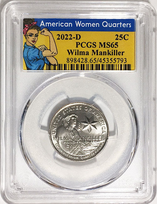 2022 Certified Mint State and Proof American Women Quarters Wilma Mankiller - back