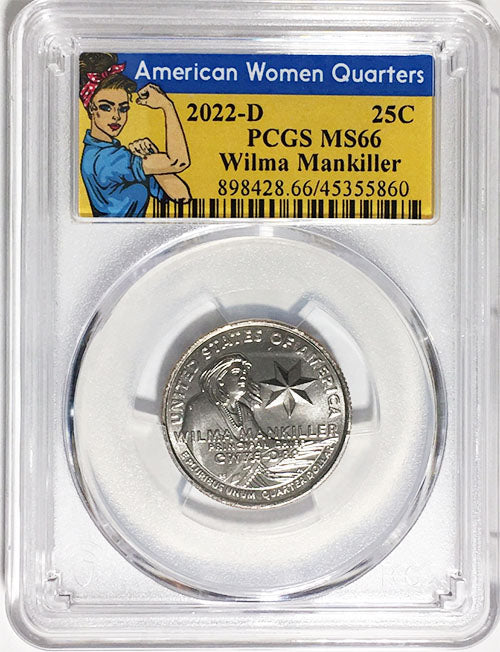 2022 Certified Mint State and Proof American Women Quarters Wilma Mankiller - back