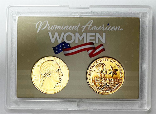 2022 Colorize, Gold Plated, Birth Year Sets, and Christmas Ornament American Women Quarter Wilma Mankiller - front