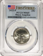 2022 Certified Mint State and Proof American Women Quarters Maya Angelou First Strike Labels - back