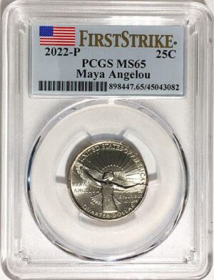 2022 Certified Mint State and Proof American Women Quarters Maya Angelou First Strike Labels - back