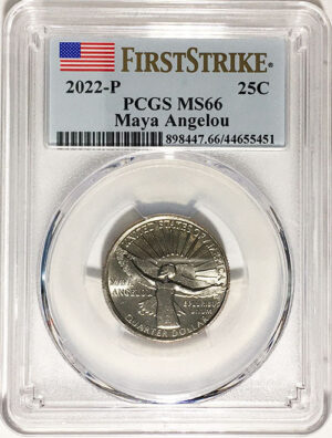 2022 Certified Mint State and Proof American Women Quarters Maya Angelou First Strike Labels - back