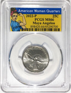 2022 Certified Mint State and Proof American Women Quarters Maya Angelou Rosie Labels - back
