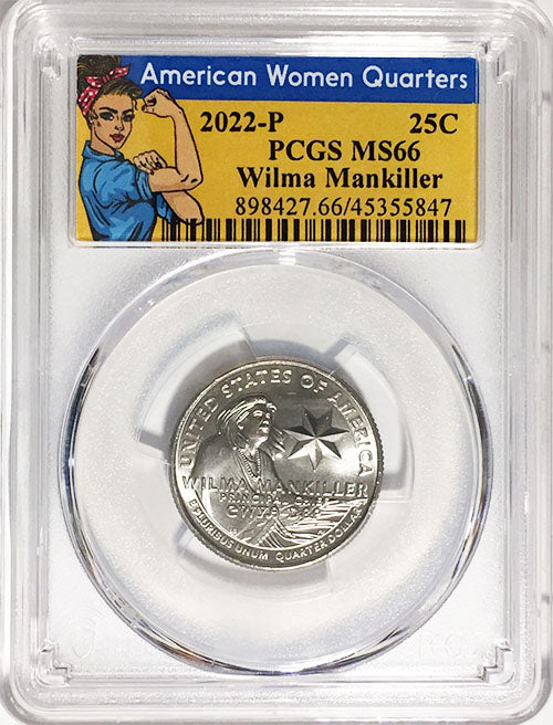 2022 Certified Mint State and Proof American Women Quarters Wilma Mankiller - back