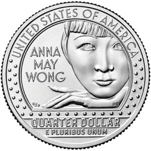 2022 PCGS Certified American Women Quarters Anna May Wong First Day of Issue Label - back