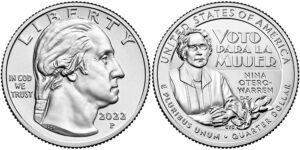 2022 American Women Quarters Nina Otero-Warren - front