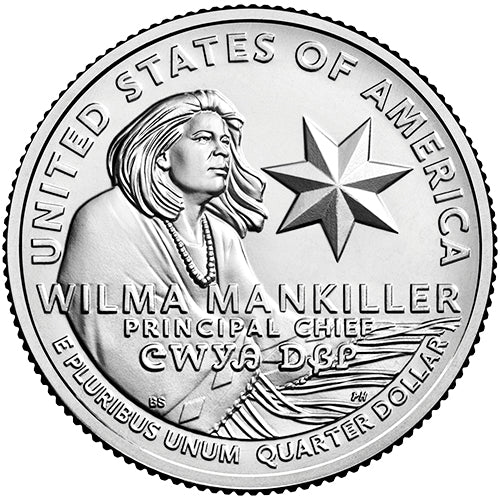 2022 PCGS Certified American Women Quarters Wilma Mankiller First Day of Issue Label - back