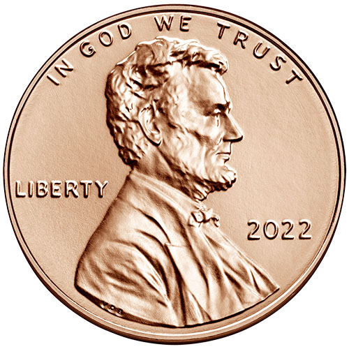 2022 P BU Lincoln Shield Cent
