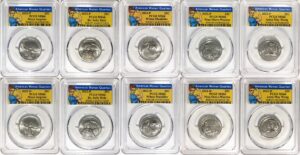 2022 PCGS BU Certified American Women Quarter Sets Rosie Label - back