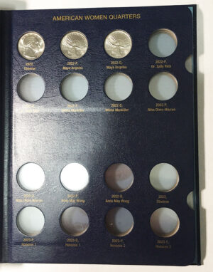 American Women Quarter Whitman P and D Coin Album - inside