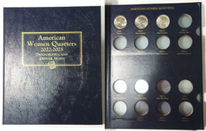 2022 - 25 Coin Folders and Albums with Quarters - inside