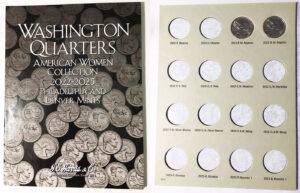 2022 - 25 Coin Folders and Albums with Quarters - inside