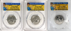 2022 Certified Mint State and Proof American Women Quarters Anna May Wong Rosie Label - back