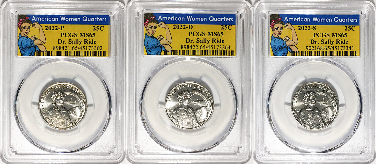 2022 PCGS BU Certified American Women Quarter Sets Rosie Label - back