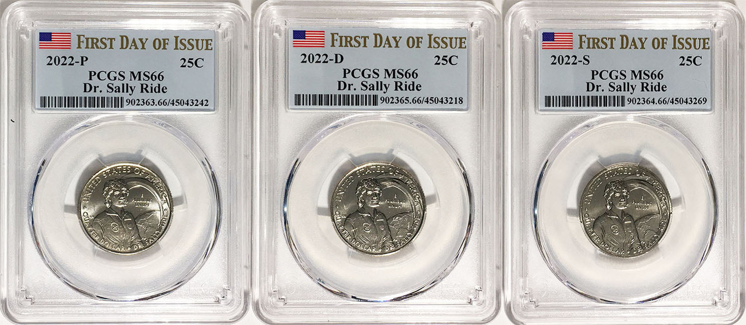 2022 PCGS BU Certified American Women Quarter Sets First Day of Issue Label - back