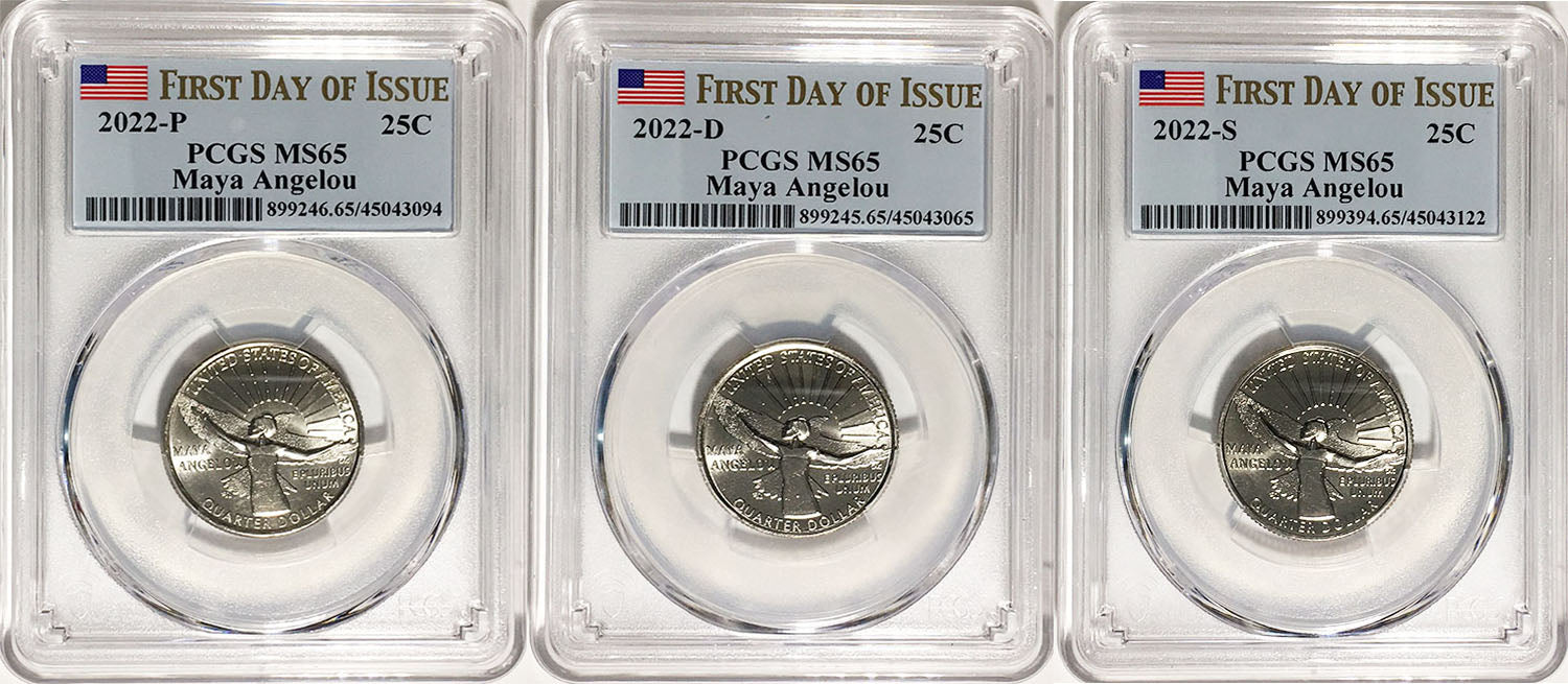 2022 PCGS BU Certified American Women Quarter Sets First Day of Issue Label - back