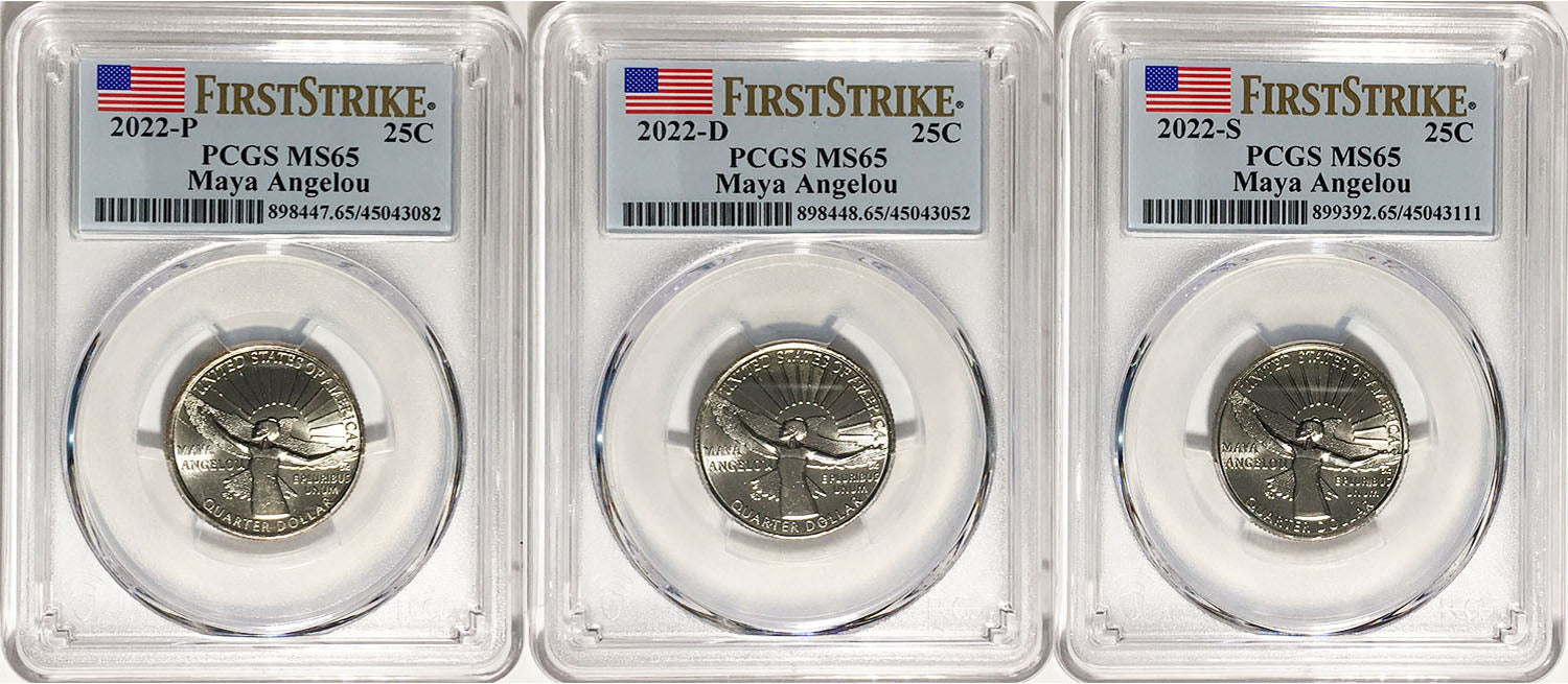 2022 PCGS BU Certified American Women Quarter Sets First Strike Label - back