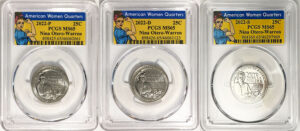 2022 PCGS BU Certified American Women Quarter Sets Rosie Label - back