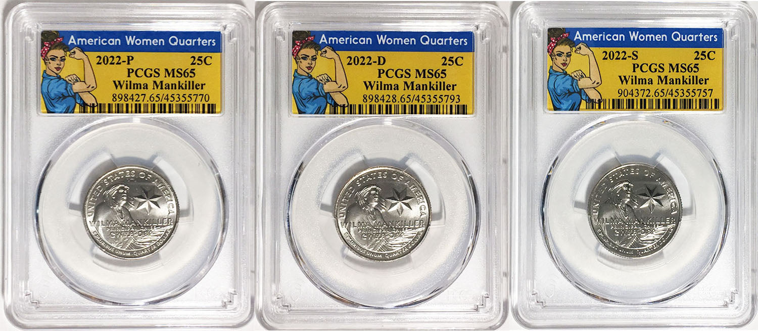 2022 PCGS BU Certified American Women Quarter Sets Rosie Label - back