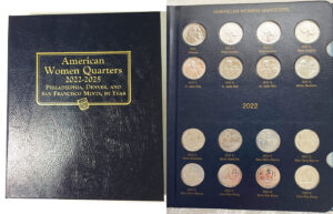 2022 - 25 Coin Folders and Albums with Quarters - inside