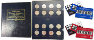 2022 - 25 Coin Folders and Albums with Quarters - inside