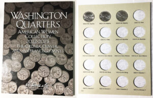 2022 - 25 Coin Folders and Albums with Quarters - inside
