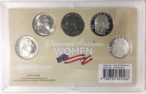 2022 - 25 P,D,S,S,S BU, Clad and Silver Proof American Women Quarters in 3 by 5 Frosty Case - front