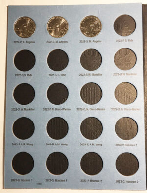 American Women Quarter Whitman P,D and S Coin Folder - inside
