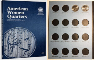 2022 - 25 Coin Folders and Albums with Quarters - inside