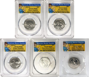 2022 PCGS BU Certified American Women Quarter Sets Rosie Label - back