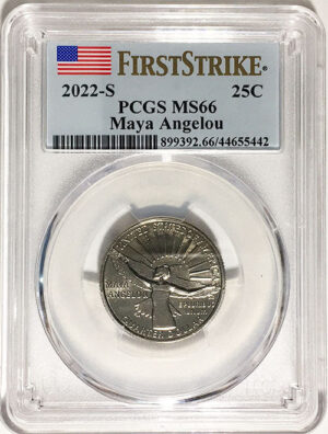 2022 Certified Mint State and Proof American Women Quarters Maya Angelou First Strike Labels - back