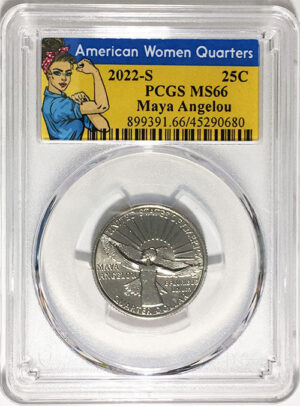 2022 Certified Mint State and Proof American Women Quarters Maya Angelou Rosie Labels - back