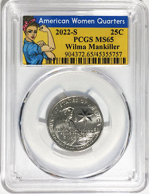 2022 Certified Mint State and Proof American Women Quarters Wilma Mankiller - back