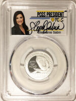 2022 PCGS Certified American Women Quarters Anna May Wong with Stephanie Sabin Label - back