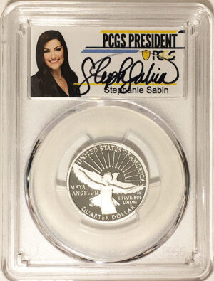 2022 Certified Clad and Silver Proofs American Women Quarters Maya Angelou Stephanie Sabin Labels - back