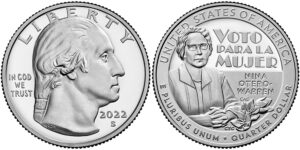 2022 American Women Quarters Nina Otero-Warren - front