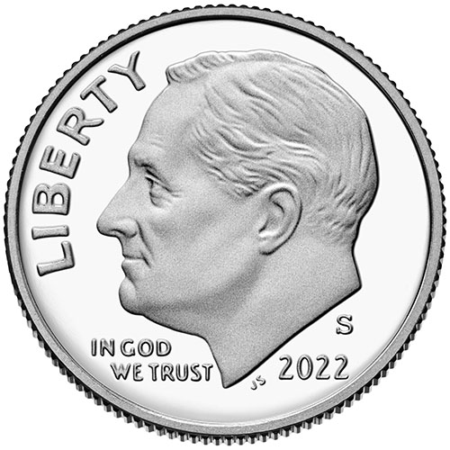 2022 S Clad Proof Roosevelt Dime