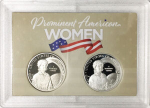 2022 - 25 S Clad and Silver Proof American Women Quarters in 2 by 3 Frosty Case - back